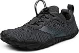 WHITIN Men's Wide Width Trail Running Barefoot Shoes Minimus, Grey, 11