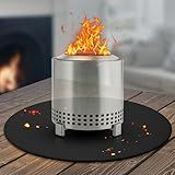 20'' Fire Pit Mat for Solo Stove Mesa/XL Tabletop Fire Pit,4-Layer Fireproof Heat Resistant Under Grill Mat, Easy-to-Clean Waterproof & Non-Slip for Table Top Protection