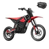 Yozma IN10 Electric Dirt Bike for Teens Adults, 2600W Mid-Drive Motor and 40MPH Electric Motorcycle with 48V/23AH Battery Ebike, Full Suspensions Mountain Off-Road E Bike, Hydraulic Brakes