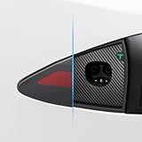 Spigen TapShield Protective Film and Wrap Set Designed for Tesla Model S Charge Port with All-in-One Installation Kit (Scratch-Free PPF) (Carbon Edition) [Compatible with Model S 2021 and After]