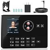 FIONOFY Time Clocks for Employees Small Business, Face + Palm + PIN, Clock in and Out Machine for Employees, No Monthly Fee No Software Required