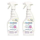 CleanSmart Nursery & High Chair Cleaner, 23 Ounce Bottle (Pack of 2), Hypochlorous Naturally Kills 99.9% of Viruses like RSV & Flu with Zero Residue