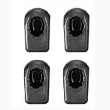 TOOMYAUTO 4pcs M8 Female Thread Gas Strut Connector Jiont Nylon End Fittings fit for 10MM Ball Socket, Straight Detachable Shock Lift Jiont Connector (Black)