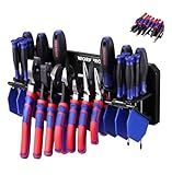 WORKPRO Plier Organizer Rack, 13.5" Foldable Tool Organizer, Wall Mount Screwdriver Organizers and Pliers Organizers, Tool Storage Rack for Screwdriver Holder and Pliers Holder (Tools not Included)