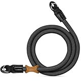 K&F CONCEPT Camera Neck Strap,100cm Nylon Rope Camera Shoulder Strap with O-ring for DSLR Camera- Black