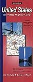 United States Interstate Highway Map - Full Color Road Map folded