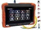 D YEDEMC 7 inches Touch Screen SM Optic Fiber OTDR Optical Time Domain Reflectometer 1310/1550nm 32/30dBm Tester Built-in VFL OPM OLS Event Map OLT (Optical Loss Test) Functions