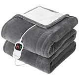 Homemate Heated Electric Blanket Twin 62"x84" Heating Throw Blanket