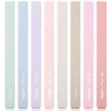 Mr. Pen- Aesthetic Highlighters, 8 Pcs, Chisel Tip, Muted Pastel Color, No Bleed Bible Highlighter Pastel, Highlighters Assorted Colors, Highlighter Set