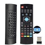 MX3 Voice Air Mouse Mini Keyboard Wireless Remote, 2.4G Multifunctional Fly Mouse with Motion Sensing Game Handle for 3-Gsensor HTPC Mini PC PS3/4 Xbox 360 and Android Smart TV Box 3-Gyro