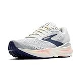Brooks Women’s Adrenaline GTS 24 Supportive Running Shoe - Grey/Blue Ribbon/Peach - 10 Medium