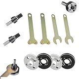 Conversion Angle Grinding Adapter Connecting Rod Kit, Electric Drill Conversion Angle Grinder Accessories with Replacement Grinder Flange Nuts and Spanner Wrench Conversion Tool