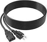 Treadmill Power Cord 3 Prong Power Cord AC Power Cable for Sperax,UREVO,Yagud,Goplus,Horizon,Akluer, SupeRun,ANCHEER,WELLFIT,Rediliro Walking Pas,Vision Elliptical Machine Power Supply Cord (5FT)