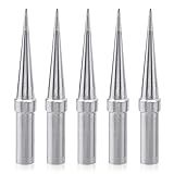 Mesee 5 Pieces Weller ET Soldering Tip Set ETS Solder Iron Tips Replacement Lead-Free Welding Head Tool Accessory for Weller WE1010NA WES51 WES50 PES51 PES50 WEP70 EC1002 EC1201A