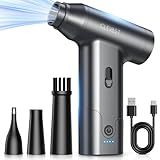 CLEVAST Compressed Air Duster – Super Power Cordless Electric Mini Air Blower, 130,000 RPM Brushless Motor, Stepless Speed Control, Rechargeable for PC, Keyboard, Car, Electronics Cleaning Kit