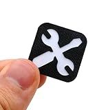 Mini Mechanical Tool Patch Wrench and Screwdriver Icon Hook Backed for EDC Toolkits Mechanics Backpacks Hats Gear Panels