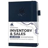 Clever Fox Inventory & Sales Log Book for Small Business – Inventory Ledger Book, Inventory Notebook, Order Tracker Book for Purchases, Sales & Reorders – Undated, Hardcover, A5, Dark Blue