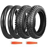 BALINGE 2 Pack Fat Tire for Ebike Mountain Bike Heavy Duty High-Performance Wear-Resistant E-Bike Mountain Snow Bike Tire 20" x 4"，Black，2 Tires 2 Tubes 2levers