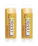 Hurraw! Pineapple Lip Balm, 2 Pack: Organic, Certified Vegan, Cruelty and Gluten Free. Non-GMO, 100% Natural Ingredients. Bee, Shea, Soy and Palm Free. Made in USA
