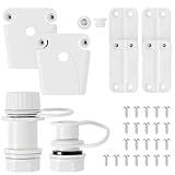 Replacement Parts Kit for Igloo Coolers - Plastic Hinges, Latches, Screws, Threaded Drain Plug and Triple-Snap Drain Plug,Compatible with Igloo Cooler