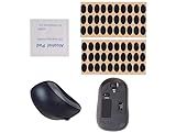 60pcs Black Mouse Feet Sticker Skates Pads Replacement Feet for M215 / M310 / M325 Mouse Pads and Wrist Rests