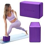 Gaiam Yoga Block - Supportive Latex-Free Eva Foam - Soft Non-Slip Surface with Beveled Edges for Yoga, Pilates, Meditation - Yoga Accessories for Stability, Balance, Deepen Stretches