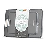 Titanium Cutting Board Double Sided Food Grade, Pure Titanium/PP for Kitchen, Cutting Board Easy to Clean[15.5”*10.5”+12”*8.5”]