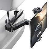 Lamicall Car Headrest Tablet Holder - [3 in 1 Extension Arm] Adjustable Tablet Car Mount for Back Seat, Gifts Road Trip Essentials for Kids, for 4.7-11" Devices, iPad Pro Air Mini, Galaxy, Fire HD
