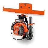 Backpack Leaf Blower Hanger with Hose Holder –Backpack Blower Rack, Backpack Sprayer Heavy-Duty Chainsaw Wall Mount Stand for Weed Eater, Hedge Trimmer Garage Organization Storage (Stihl Orange, 1)