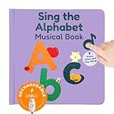 Cali's Books Alphabet Book for Toddlers 1-3 - Learn ABC, Musical Books for Kids, Interactive Talking Baby Toddler Sound Book, Educational Song Learning Toys, Singing and Speech Music Toy for Babies
