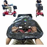 Mobility Scooter Control Panel Tiller Cover 19"x15"x8.6" Fit for Various 3/4 wheels Mobility Scooters, Heavy-Duty Clear PVC with Elastic Cuffs, Rain Guard for Outdoor Travel & Emergency Use