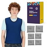Special Supplies Weighted Sensory Compression Vest for Kids with Adjustable Weight Fit (Blue, Small (Pack of 1))