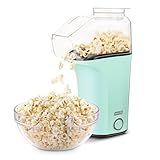 DASH Fresh Pop Popcorn Maker - Oil-Free, Air Popcorn Popper - With Measuring Cup & Recipe Guide - Perfect for Movie Nights - 16 Cups, Aqua