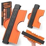 Zozen 2Pack Contour Gauge, Engraved Scale - Not Fade, 10'' and 6'' Contour Gauge Profile Tool Duplicator with Lock, Measure Copy Tool, Cool Gadgets for Men, Gifts for Men Dad Husband.