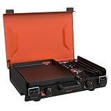 Blackstone® 2364 12" x 14" Camping Griddle with Side Burner | Blackstone® 2364 Side Burner, Latches, Leveling Feet, Portable