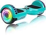 SISIGAD Hoverboard for Kids Ages 6-12, with Built-in Bluetooth Speaker and 6.5" Colorful Lights Wheels, Safety Certified Self Balancing Scooter Gift for Kids