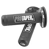 7/8" Motorcross Handle Grips Dirt Bike 22mm 24mm Truster Grips Motorcycle Ergonomic Bar End Non Slip Grip Gel Gep Scooter Cruiser Racing Mountain (Black Grey, Pro Taper)