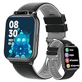 1.85" Kids Watch, AI(Translation/Q&A/Watch Face/Image Recognition)Smartwatches with Heart Rate,Sleep Monitor,Video Music Pedometer,NO APP/Phone, Gifts for 3-12 Years old Boys Girls(Built-in AI, Black)