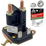 FalconSupply Genuine Replacement 12V Starter Solenoid Kit, Compatible with Craftsman Poulan Husqvarna MTD Riding Lawn Mower Tractor Replaces 192507 532192507 582042801 582042802 146154 21546294 705055