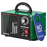 Ozone Generator 45,000mg/h, Industrial/Home O3 Air Purifier Deodorizer for Areas of 2500 Square Feet - High Capacity Ozone Machine Air Ionizer Odor Clean for Rooms, Smoke, Cars, Pets (Green)