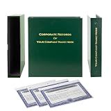 LLC Kit (Green) - Binder, Slipcase, Operating Agreement, Membership Certificates & Customizable Index Tabs