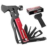 Camping Gear Multitool, Stocking Stuffers for Men, Christmas Mens Gifts for Dad Husband Boyfriend, 16 in 1 Camping Accessories Multitool Hatchet, Camping Tool with Axe,Hammer,Plier,Knife,Bottle Opener