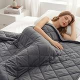 Weighted Blanket for Adults (15 lbs 60" x 80") Queen Size, Soft Cotton