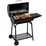 Royal Gourmet CC1830 28 Inch Barrel Charcoal Grill with Warming Rack, Outdoor BBQ Grill with 626 Sq. In. Grilling Space for Backyard, Patio and Parties, Black