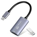 Guermok Video Capture Card, 4K USB3.0 HDMI to USB C, 1080P 60FPS & 2K 30FPS