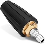 Yupjlia Turbo Nozzle Pressure Washer, Premium 4000 PSI Max Rotating Pressure Washer Nozzle Tips with 1/4 Quick Connect for Cleaning Driveway, Brick, Concrete, Patio, Vinyl Surface, 4.0 GPM 4.0 Orifice