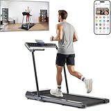 JLL Pegasus Connected Folding Treadmill for Home Gym & Office – 20-Inch Wide Running Belt, Bluetooth-Enabled Walking & Running Machine, Powerful Motor, Space-Saving Foldable