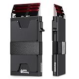 SEMORID Slim Aluminum Card Holder Wallet for Men, Durable Expandable Backplate, RFID Blocking Minimalist Metal Pop Up Wallet, Holds 12+ Cards Plus Cash
