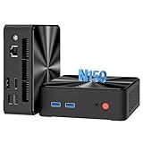 QAZIPO Mini PC, 13th Twin Lake N150 (Beat 3200U/N100/N95, up to 3.6GHz) 16GB RAM 512GB SSD, Mini Desktop Computers Windows 11, 4K Dual Display/USB3.2/WiFi/RJ45/BT/Micro PC for Home Office Business