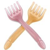 WY LIGHTING LEVEL 2Pcs Head Massager Manual Hair Scalp Massager Gua Sha Five Claw Massage Tool Comb Portable Handheld Resin Relax Tool for Father's Day Mother's Day Gifts (Amber; Cloud Brown)